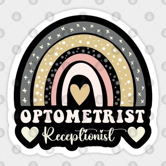 Optometry Healthcare Medical Receptionist Sticker by Printopedy